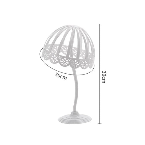 Tabletop Hairpiece Stand Multiple Uses Dome Head Display Decorative Design