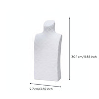 H-Shaped Bust Stand White Jewelry Display Stand Decorative for Photo Shoots