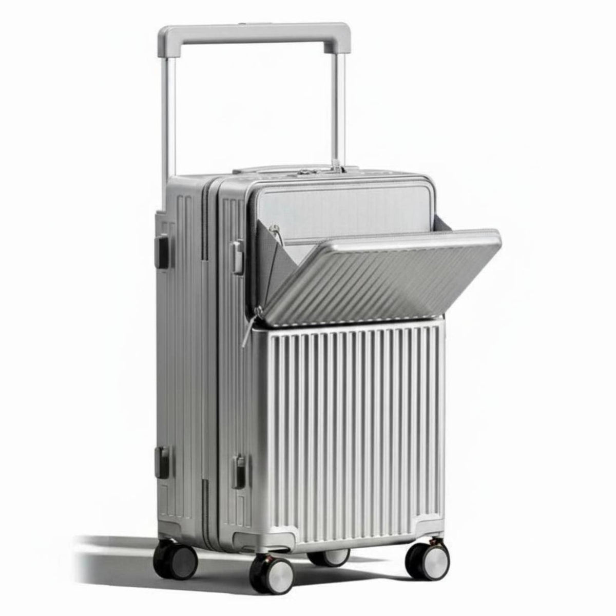 20 Inch Carry-on Suitcase Side Hook Carry-on Luggage Integrated Phone Stand