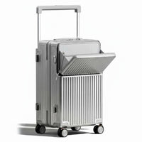 20 Inch Carry-on Suitcase Side Hook Carry-on Luggage Integrated Phone Stand
