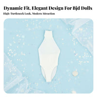 High Neck Doll Leotard Non-Staining 1/6 Scale Doll Bodysuit Alluring Design Halter Neck Single Piece Swimsuit for Hobbyists, Collection Display