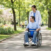 Wheelchair Safety Belt Anti-Fall Three-Point Design Wheelchair Belt Adjustable Straps Patient Positioning Strap for Patients, Disabled
