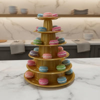 Macaron Display Stand Hand Washable Tiered Dessert Stand Lightweight for Wedding