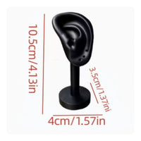 Ear Shaped Display Stand Long-Lasting Ear Stud Display Prop Soft Surface