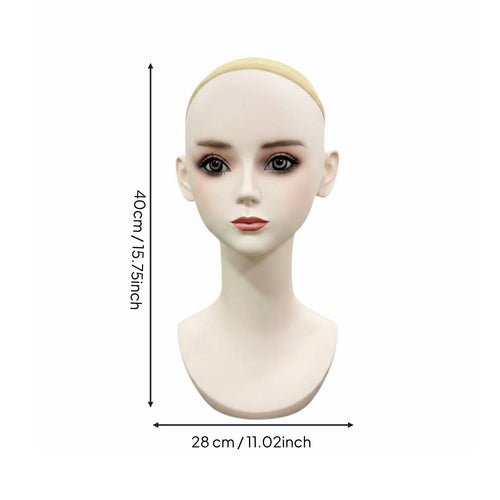 Hairpiece Display Head Factory Direct PVC Mannequin Head Bulk Order for Photo