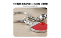 Zinc Alloy Rotating Sports Ball Keychain Creative Gift Rotatable Basketball Keyring Long-Lasting Metal for Men, Backpack Decoration