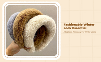 Plush Headband Soft Women Winter Random Color