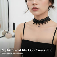 Lace ribbon Choker Dark Romantic-inspired and aesthetic Lace ribbon Neckband Vintage influenced by for Women, Teens