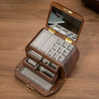 Jewelry Storage Box with Mirror Decorative for Dressing Table, Vanity