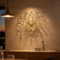 Glowing Burst Wall Sunburst Timepiece Modern Glowing Burst Sunburst Timepiece