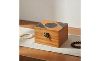 Wooden Jewelry Box Decorative Solid Wood Trinket Chest Easy to Open for Dressing Table, Vanity
