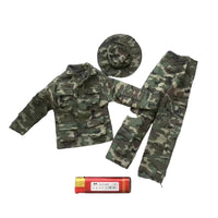Jungle Set Stitched Seams Miniature Soldier Outfit Fabric