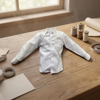 1/6 Scale Doll Shirt Pointed Collar Toy Clothing Plain Design