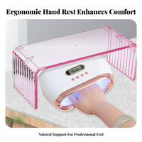 Ergonomic Manicure Hand Pillow Stable Support Manicure Arm Rest Stand Improves Effectiveness for Manicurists, Beauty Studios, Spas, Home