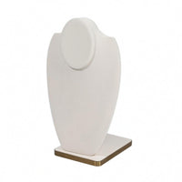 PU Leather Necklace Display Upright PU Leather Bust Display Polished Surface