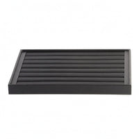 Black PU Leather Jewelry Display Tray Stackable Black Jewelry Display Tray