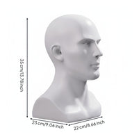 With Ear Holes Realistic Mannequin Head Multi-Purpose Hairpiece Holder Head Stable Base for Retailers, Photographers, Trade Exhibition
