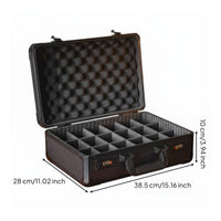 Watch Box Organizer Soft Cushioned Interior Watch Storage Box Dustproof Matte Black Finish for Men
