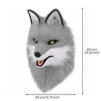 Canine Fursuit Head Wearable Canine Mask Head Easy to Wear for Convention, Photo