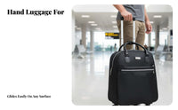 Telescopic Handle Wheel Trolley Bag Lightweight Oxford Cloth Rolling Luggage Wear Resistant for Students, Men, Short Trips, Airports