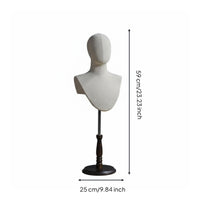 Long Neck Design Abstract Mannequin Head Stable Base Abstract Model Head Long-Lasting for Cosplayers, E-Commerce Sellers