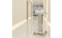 Beauty Cart with Acrylic Shelf Compact Beauty Cart with Handle Modern for Spas