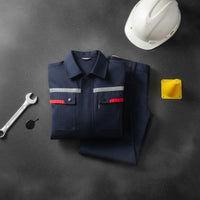 Anti-Static Work Attire Set Multi-Pocket Workwear for Factory, Men, Workers