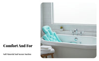 Non-Slip Bathtub Mat Additional Thick Padding Non-Slip Bathtub Pad Padded Bath Mattress Foldable Full Full-Length Bath Pillow