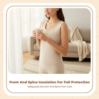 Fleece Lined Thermal Vest for Women, Warm, Winter
