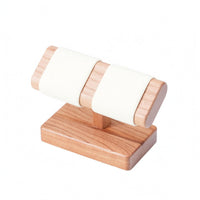 Watch Display Stand Rectangular Base Hardwood Timepiece Stand Tabletop Organizer