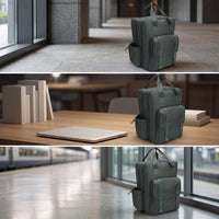 Oxford Cloth Backpack Organized Daypack Long-Lasting for Daily Commute, Students