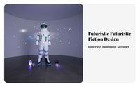 Astronaut Jumpsuit with Helmet Realistic Look Astronaut Jumpsuit Set for Adults