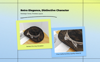 Witch Hat, Distressed Large Fedora, Cosplay Accessory