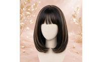 Breathable Cap Heat Resistant Synthetic Hairpiece Adjustable Straps Heat-Resistant Hairpiece