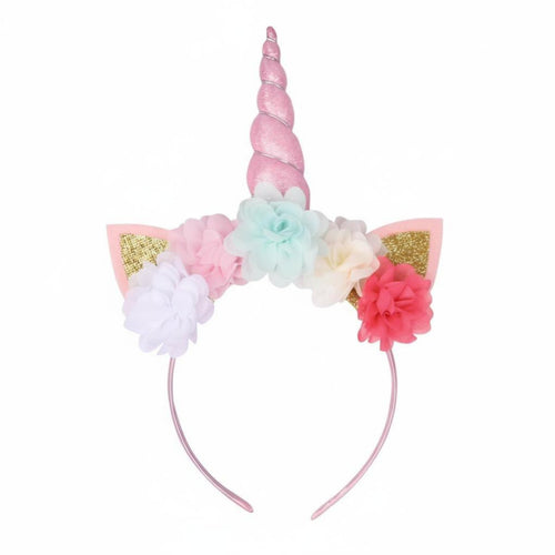 Kids Magical Horse Flower Headband, Festive Gathering, Handmade, Colorful, Stage Performance, Photo Prop