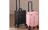 Makeup Trolley Case Wheeled Rolling Makeup Case Portable for Salon
