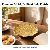 Metal Decorative Tray Ornate Tray Reflective