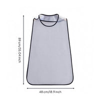 TPU Bib Rounded Bottom Waterproof Bib Crumb Catcher for Meal Time