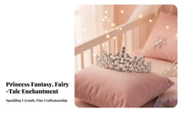 Girls Crystal Crown Sparkling St Single Princess Tiara Childrens Birthday Headpiece Elegant Design Girls Pageant Crown