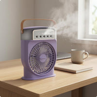 Desktop Humidifying Fan Sleep Mode Desk Mist Fan Detachable