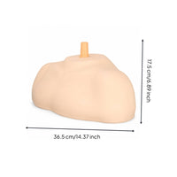 Shoulder Mannequin Base Molded Skin-Toned Hair Styling Head Support