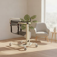 Manual Patient Transfer Lift Reinforced Patient Lift with Hammock-Style Seat High-Strength Manual Transfer Chair for Patients, Toileting