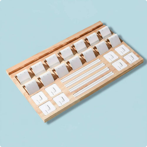 Wooden Jewelry Display Set Countertop Necklace Holder Gift Idea for Shop Owners