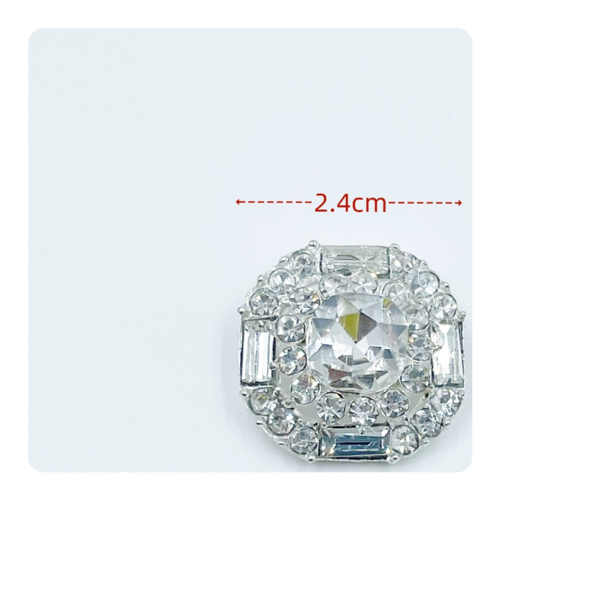Pearl and Crystal Button Luxury Look Rhinestone Shank Button Elegant Design