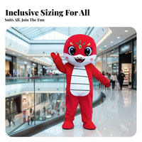 New Year Cartoon Snake Mascot Costume, Zodiac Snake Plush Outfit, Event Performance Prop