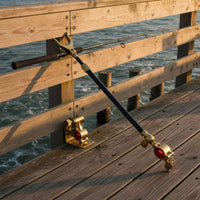 Fishing Rod Bracket Anti-Slip Grip Aluminum Alloy Rod Support Telescopic Fishing Pole Stand Rustproof Easy Setup