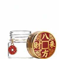Gold Bean Savings Bottle Creative Home Decor Clear Currency Saving Jar