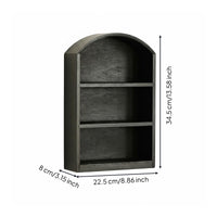 Arched Top Cabinet Slim Desktop Organizer Compact