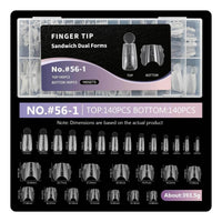 Sandwich Nail Form Reusable Beauty Tool Easy to Shape for Beginners