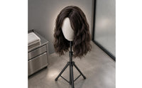 Layered Shoulder Length Curly Hairpiece Soft Wave Synthetic Wavy Hairpiece Plush Beauty Accessory Breathable Mesh